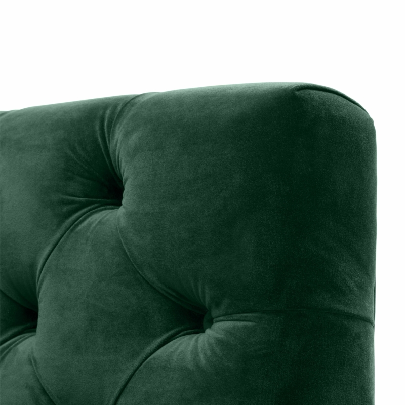 Castelle fotel sötétzöld bársony