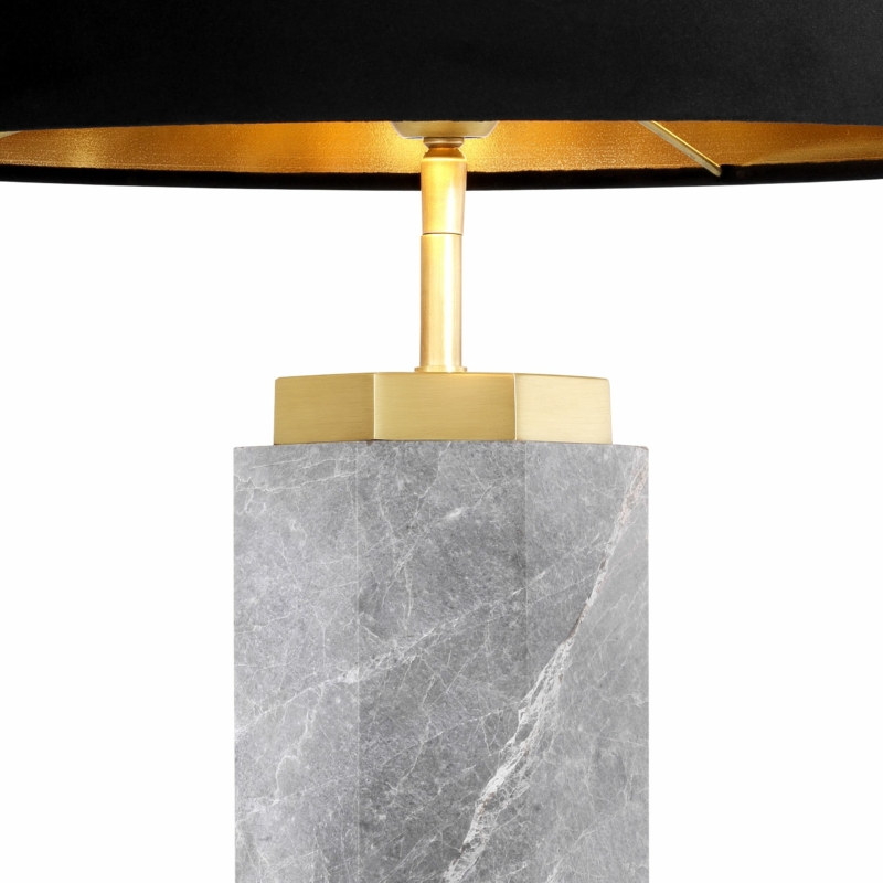 Newman asztali lámpa szürke márvány