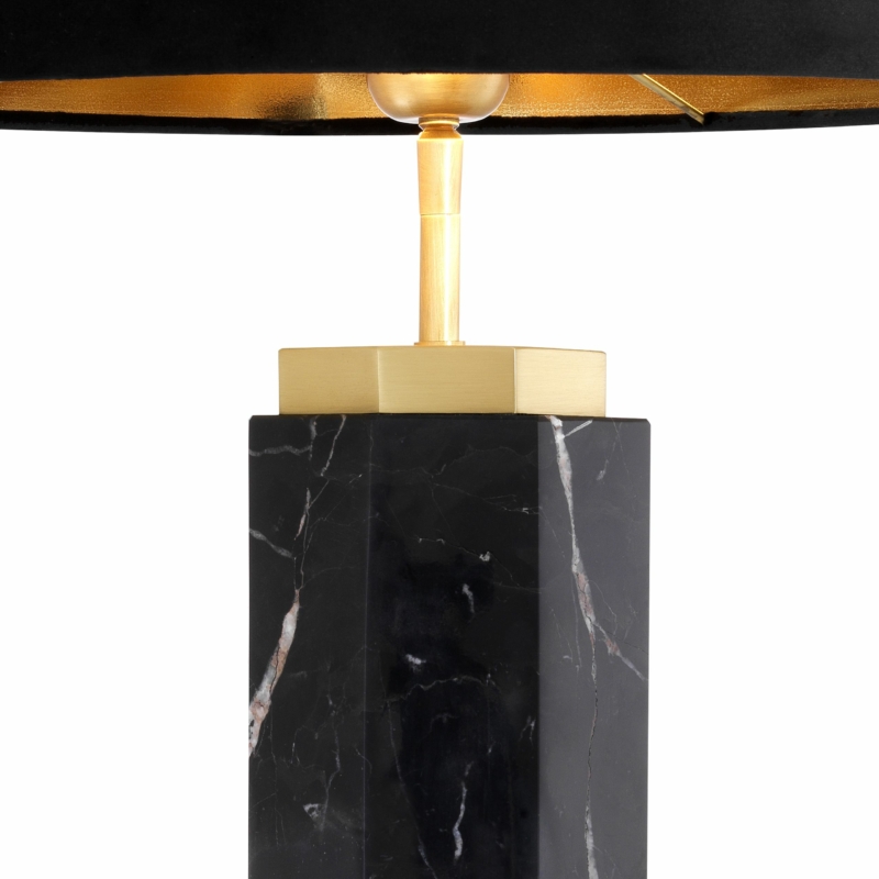 Newman asztali lámpa fekete márvány