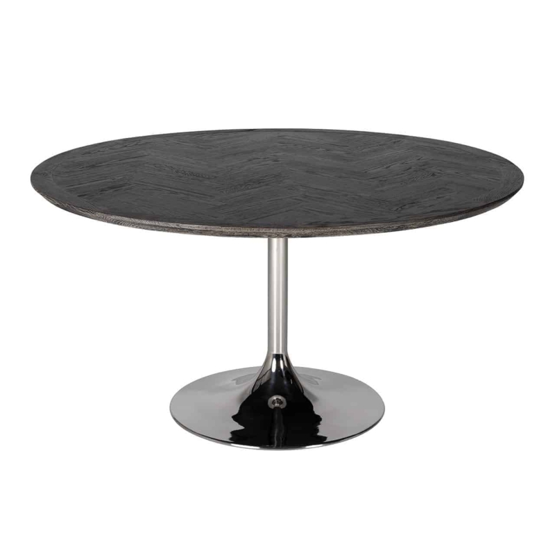 Blackbone étkezőasztal ezüst 140 cm