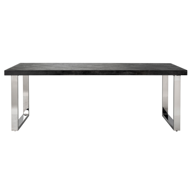 Blackbone étkezőasztal ezüst 180 cm